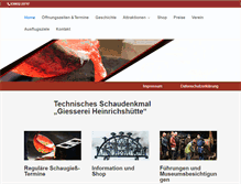 Tablet Screenshot of heinrichshuette-wurzbach.de